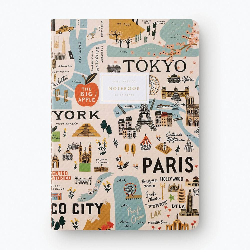 Bon Voyage Stitched Notebooks