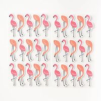 Flamingo Glitter Stickers