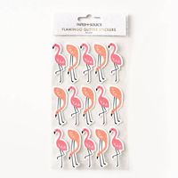 Flamingo Glitter Stickers