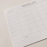 Monthly List Deskpad