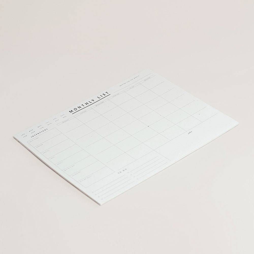 Monthly List Deskpad