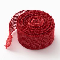 Red Burlap Ribbon