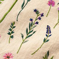 Wildflower Embroidered Tote