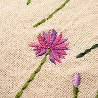 Wildflower Embroidered Tote