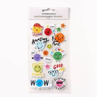 Encouragement Happy Face Stickers