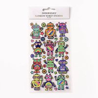 Rainbow Robot Stickers