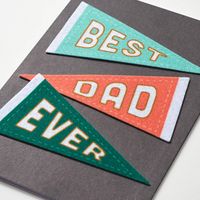 Best Dad Pennants Father's Day Card