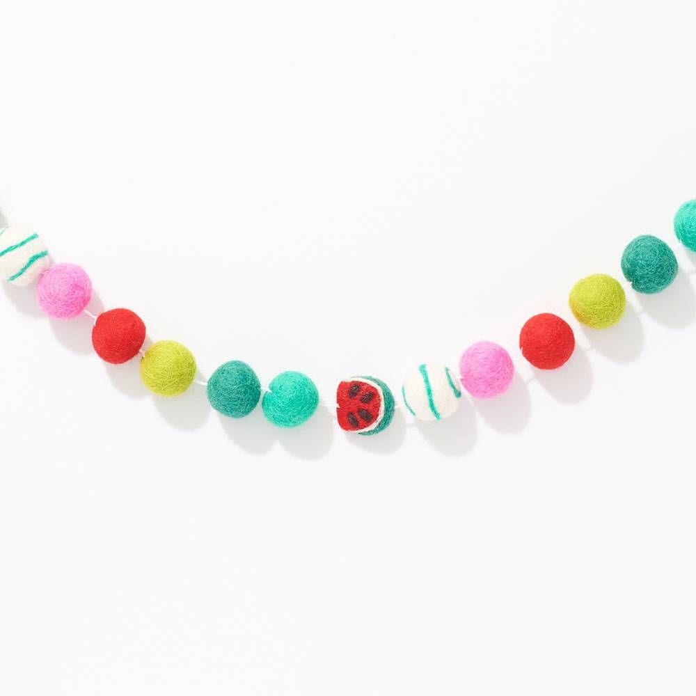 Watermelon Felt Garland
