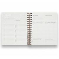 Dusty Rose Daily Overview Planner