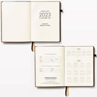 2022-2023 Chicago Avenue Floral Black Weekly Planner