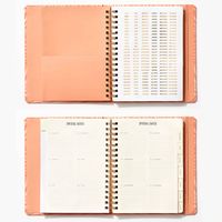 2022-2023 Wavy Peach Weekly Planner