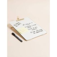 Desktop Gold Glass Dry Erase Board