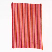 Pink & Orange Stripe Handmade Paper