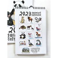 2023 Paper Wilderness Animal Swimsuit Wall Calendar