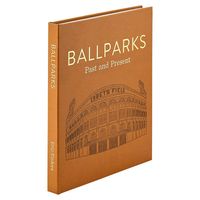 Ballparks Past And Present Leather Book