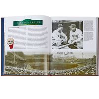 Ballparks Past And Present Leather Book