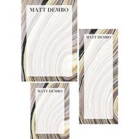 Marble Mixed Personalized Note Pads