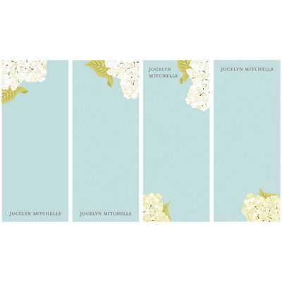 Hydrangea Personalized List Pads