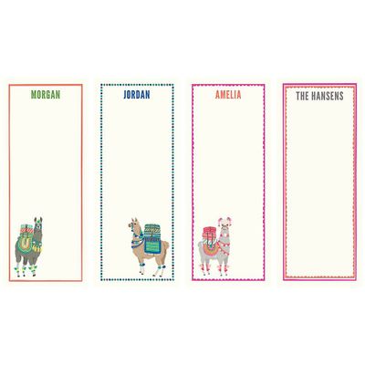 Llamas Personalized List Pads