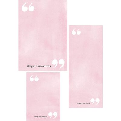 Blossom Watercolor Quotes Mixed Personalized Note Pads