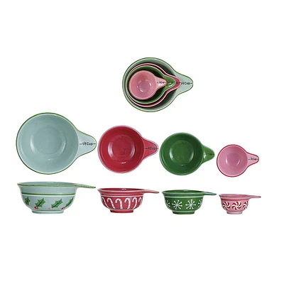 Holiday Icons Stoneware Measuring Cups