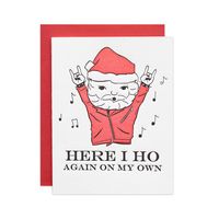 Rocker Santa Christmas Card