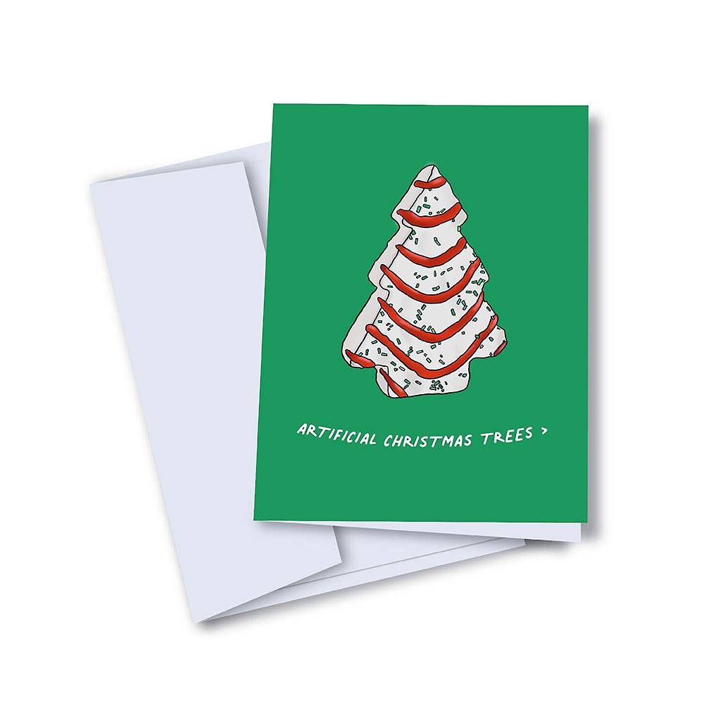 Artificial Tree Christmas Card