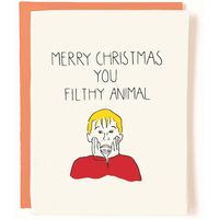 Filthy Animal Christmas Card