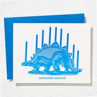 Menorahsaurus Card