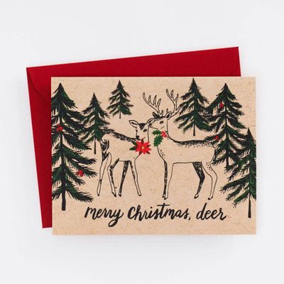 Merry Christmas Deer Card