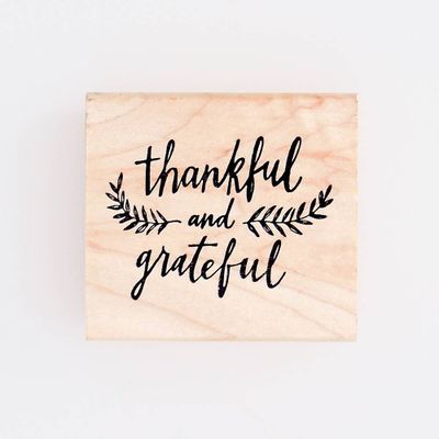 Thankful and Grateful Stamp