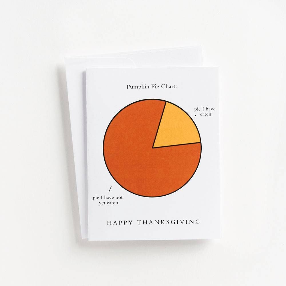 Pumpkin Pie Chart Card