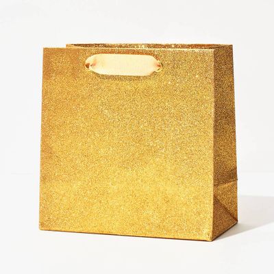 Gold Glitter Medium Gift Bag