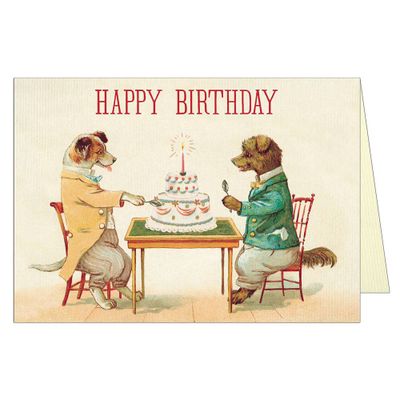 Dogs & Cake Birthday Card