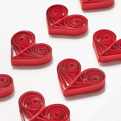 Quilling Heart Stickers