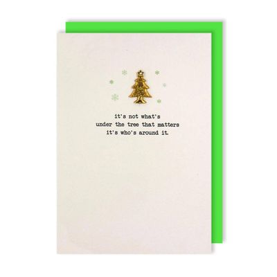 Not What's Under The Tree Christmas Card