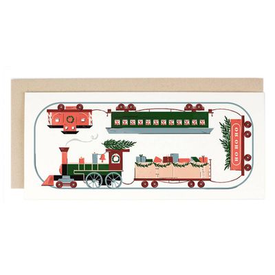 Trains Holiday Card