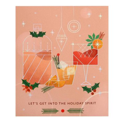 Popup Holiday Spirits Card