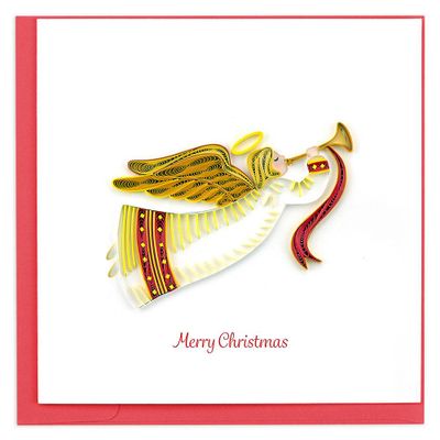 Quilling Angel Christmas Card