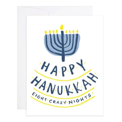 Eight Crazy Nights Hanukkah Card