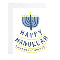 Eight Crazy Nights Hanukkah Card