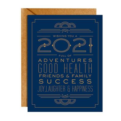 2021 Typography New Year Card