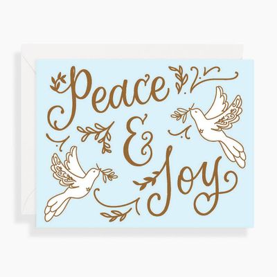 Peace & Joy Doves Holiday Card Set