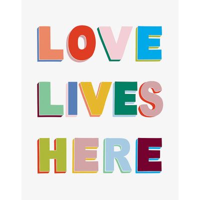 Love Lives Here Art Print