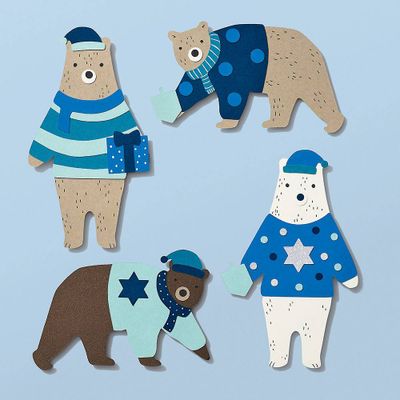 Hanukkah Bears In Sweaters Kit