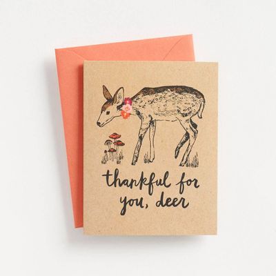 Thankful for you Deer Card