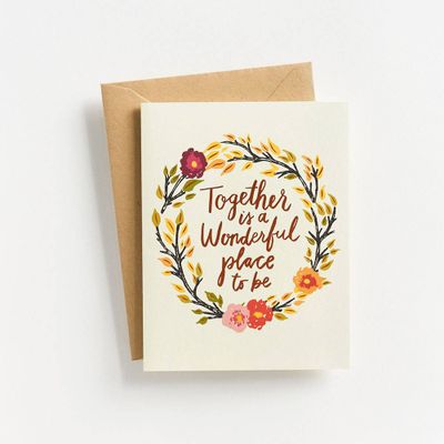 Together Wreath Card