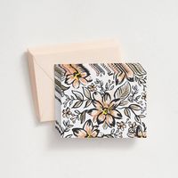 Golden Blooms with Foil Stationery Set