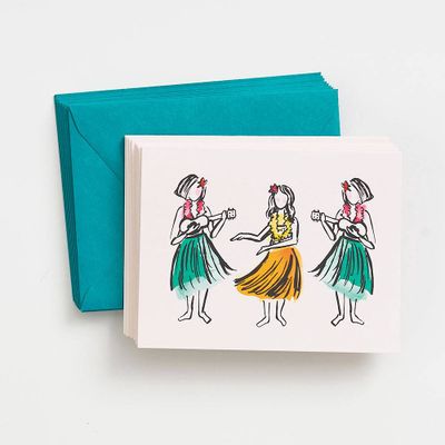 Hula Girls Stationery Set