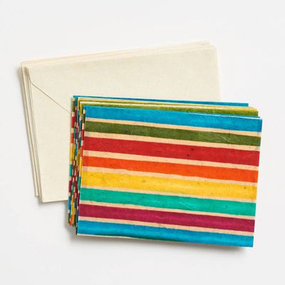 Rainbow Stripes Stationery Set